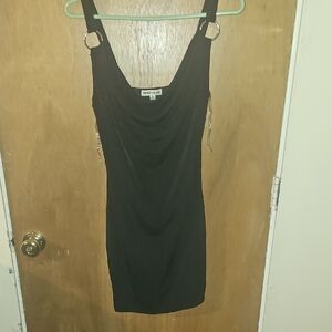 Black Market Black Dress with Chain Accents